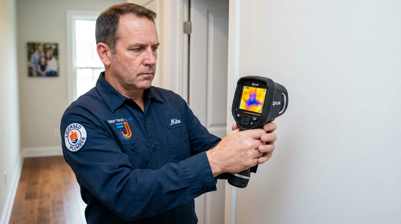 Thermal imaging leak detection by Johns Plumbing LLC in Bethlehem
